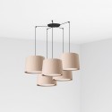 Lampe de plafond en acier E27 noir mat VELORS