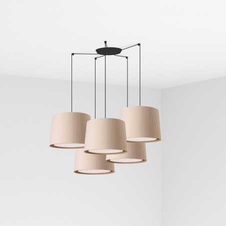 Lampe de plafond en acier E27 noir mat VELORS