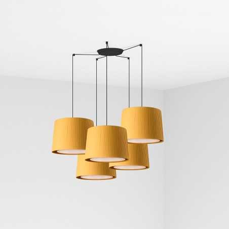 Lampe de plafond en acier E27 noir mat MEEZ