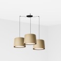 Lampe de plafond en acier E27 noir mat SEMOINE