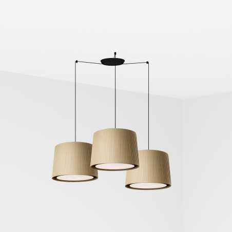 Lampe de plafond en acier E27 noir mat SEMOINE