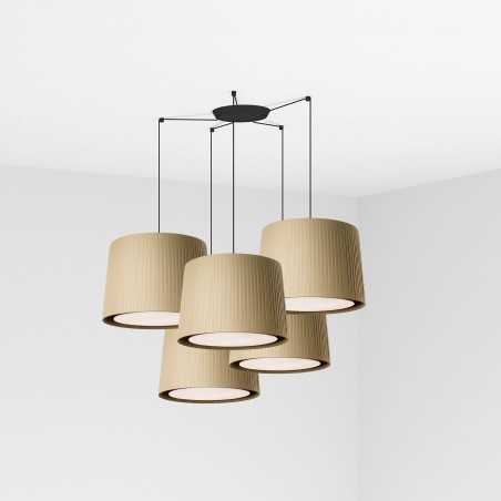 Lampe de plafond en acier E27 noir mat SECHAUD