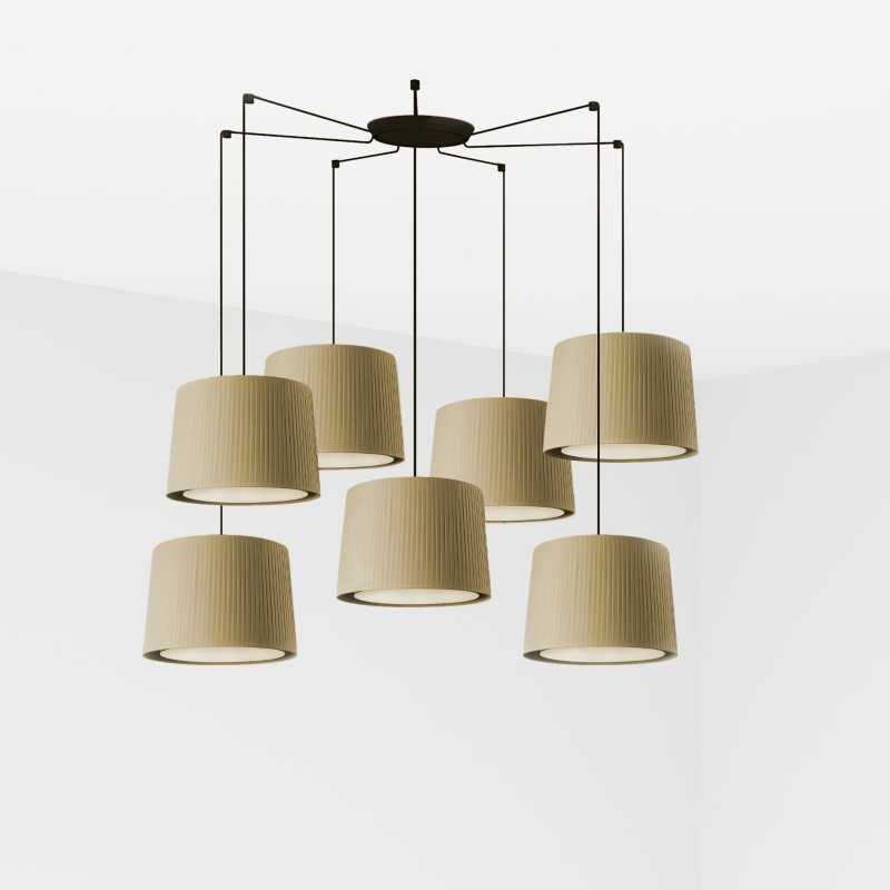 Lampe de plafond en acier E27 noir mat BILLEY
