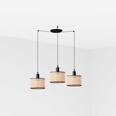Lampe de plafond en acier E27 noir mat PEROLS