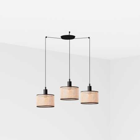 Lampe de plafond en acier E27 noir mat PEROLS