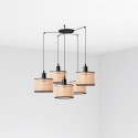 Lampe de plafond en acier E27 noir mat MALBOSE