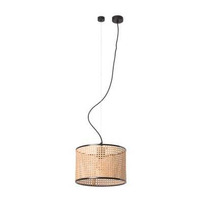 Lampe de plafond en acier E27 noir mat COLONNE