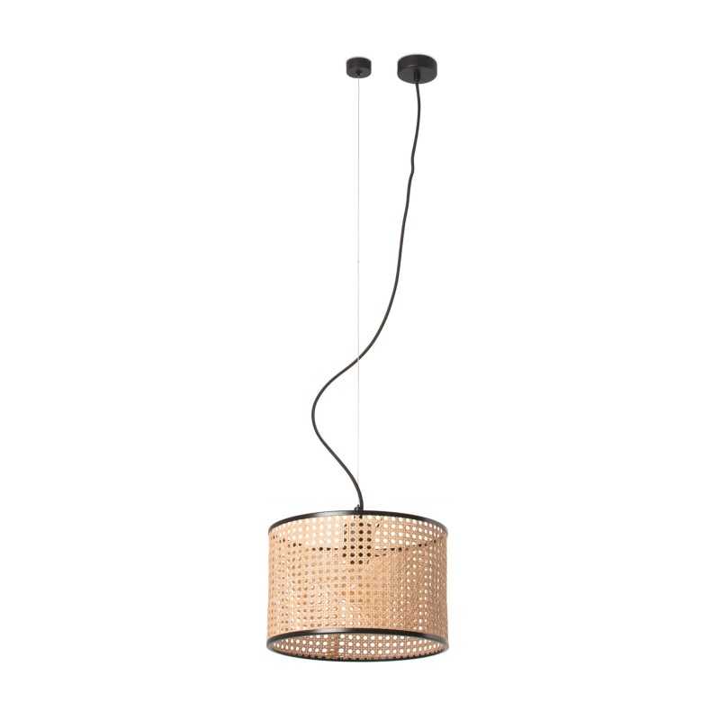 Lampe de plafond en acier E27 noir mat COLONNE
