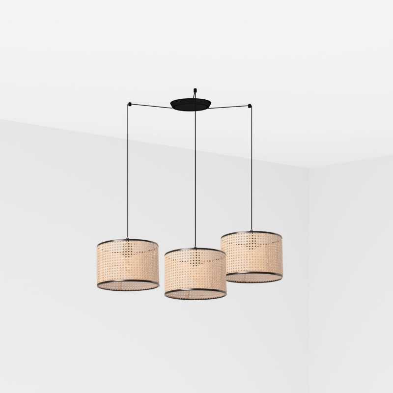 Lampe de plafond en acier E27 noir mat BOISDON