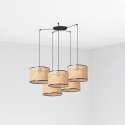 Lampe de plafond en acier E27 noir mat BACHAS