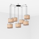 Lampe de plafond en acier E27 noir mat BIACHES