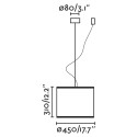 Lampe de plafond en acier E27 noir mat MELESSE