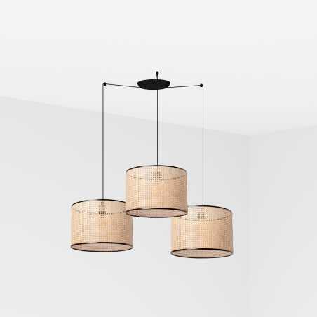 Lampe de plafond en acier E27 noir mat LA COUR