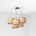 Lampe de plafond en acier E27 noir mat NOHEDES