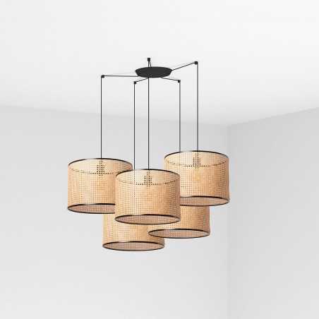 Lampe de plafond en acier E27 noir mat NOHEDES