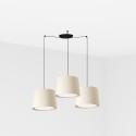 Lampe de plafond en acier E27 noir mat LERVILY