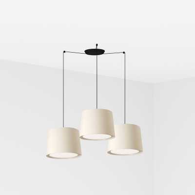 Lampe de plafond en acier E27 noir mat LERVILY