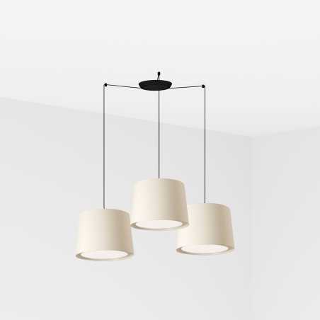 Lampe de plafond en acier E27 noir mat LERVILY