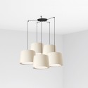 Lampe de plafond en acier E27 noir mat BRETTES