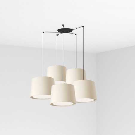 Lampe de plafond en acier E27 noir mat BRETTES
