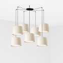 Lampe de plafond en acier E27 noir mat CAMPIS