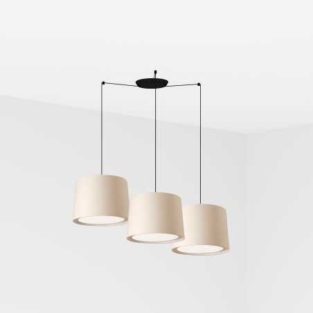 Lampe de plafond en acier E27 noir mat ROLLOT