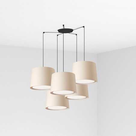 Lampe de plafond en acier E27 noir mat RIPCUH