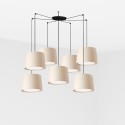 Lampe de plafond en acier E27 noir mat CORENT