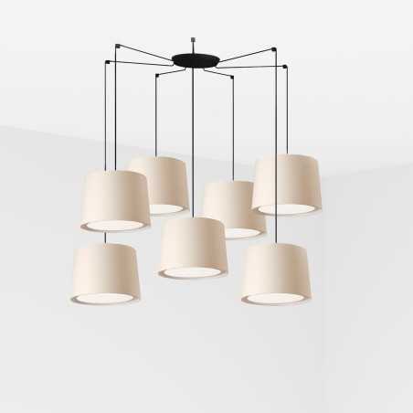 Lampe de plafond en acier E27 noir mat CORENT