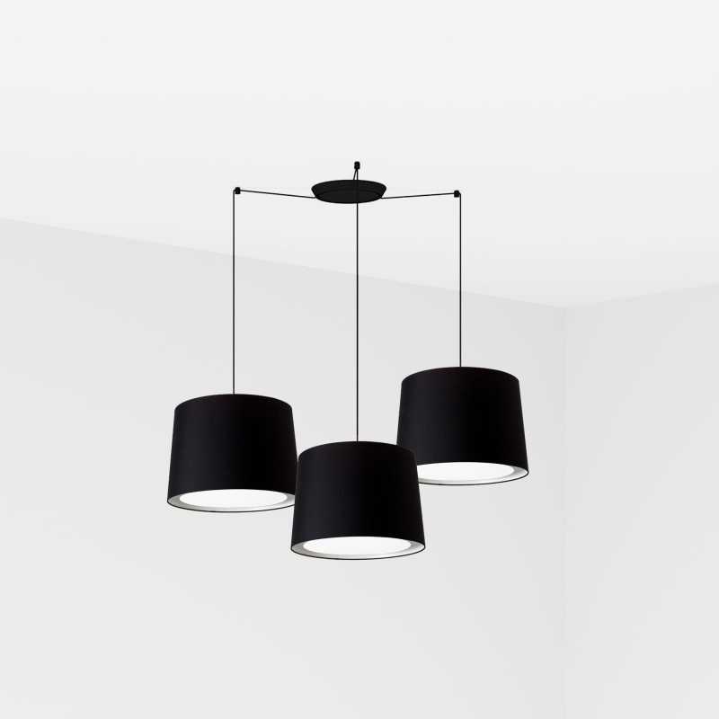 Lampe de plafond en acier E27 noir mat TORCIEU