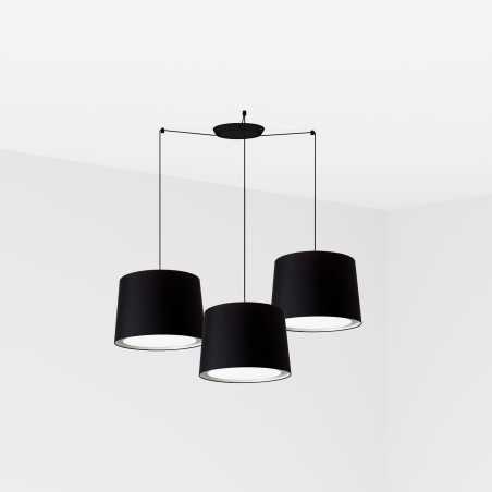 Lampe de plafond en acier E27 noir mat TORCIEU