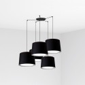 Lampe de plafond en acier E27 noir mat SOLGNE