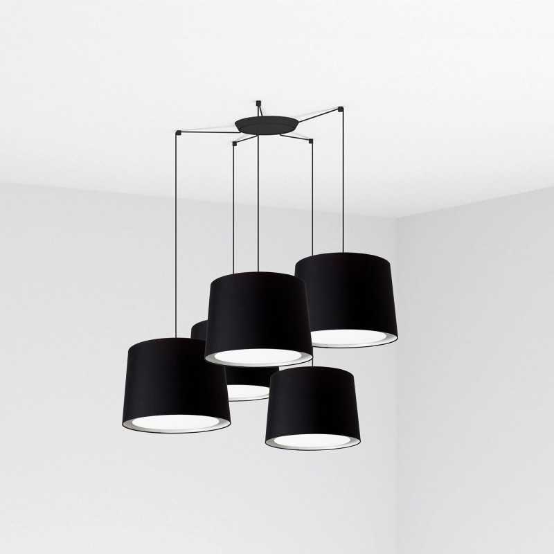 Lampe de plafond en acier E27 noir mat SOLGNE