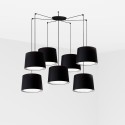 Lampe de plafond en acier E27 noir mat BROUAY