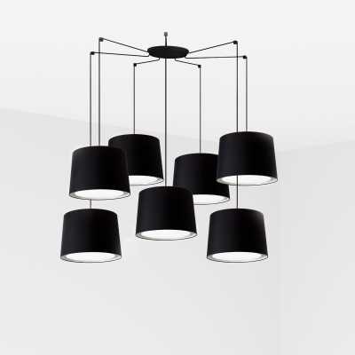 Lampe de plafond en acier E27 noir mat BROUAY