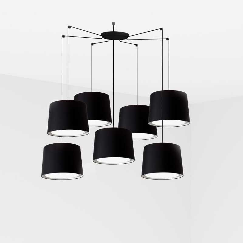 Lampe de plafond en acier E27 noir mat BROUAY