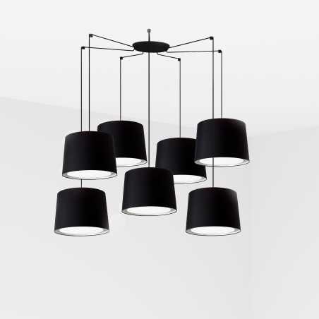 Lampe de plafond en acier E27 noir mat BROUAY