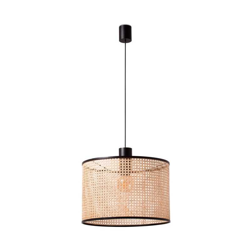Lampe de plafond en acier E27 noir mat LA RUA