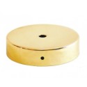Support métallique en or brillant de 100 mm de diamètre et une sortie