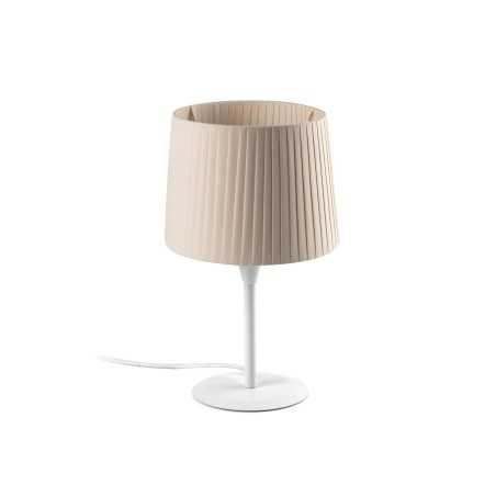 Lampe de table en acier E27 blanc CHARAIX