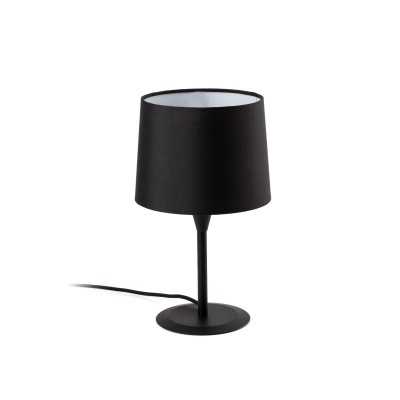 Lampe de table en acier E27 noir VALLIER