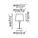 Lampe de table en acier E27 noir VALLIER
