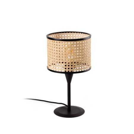 Lampe de table en acier E27 noir mat SAVIGNE