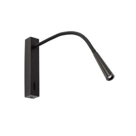 Lampe mur acier LED intégré noir mat CHARRAY