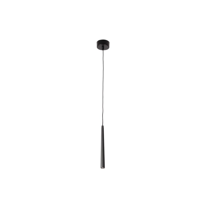 Lampe plafond aluminium LED intégré noir mat HOMMES