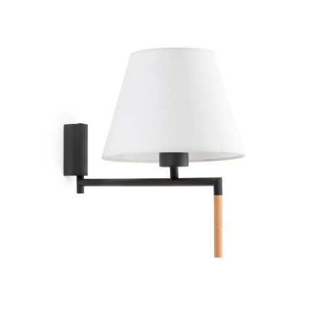 Lampe murale en acier E27 gris FRESNEY