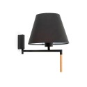 Lampe murale en acier E27 gris AUREIL