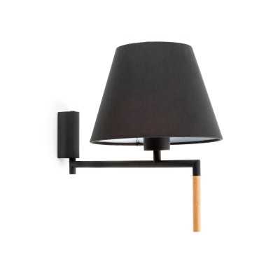 Lampe murale en acier E27 gris AUREIL