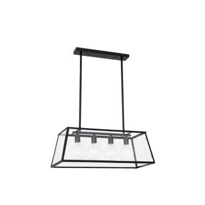 Lampe plafond acier E27 noir mat GARNAY