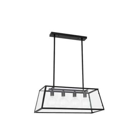Lampe plafond acier E27 noir mat GARNAY